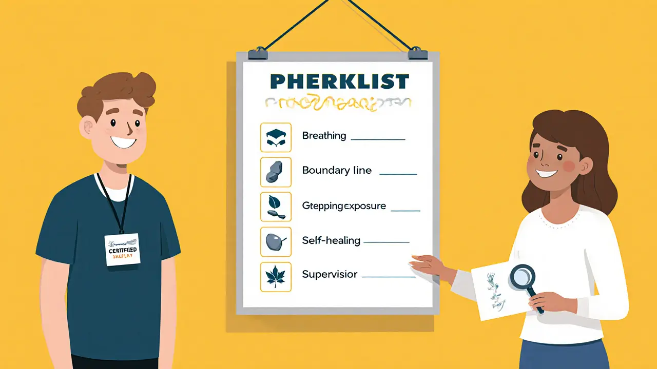 Seznam bezpečnostních zásad a certifikovaný terapeut, klient volí.