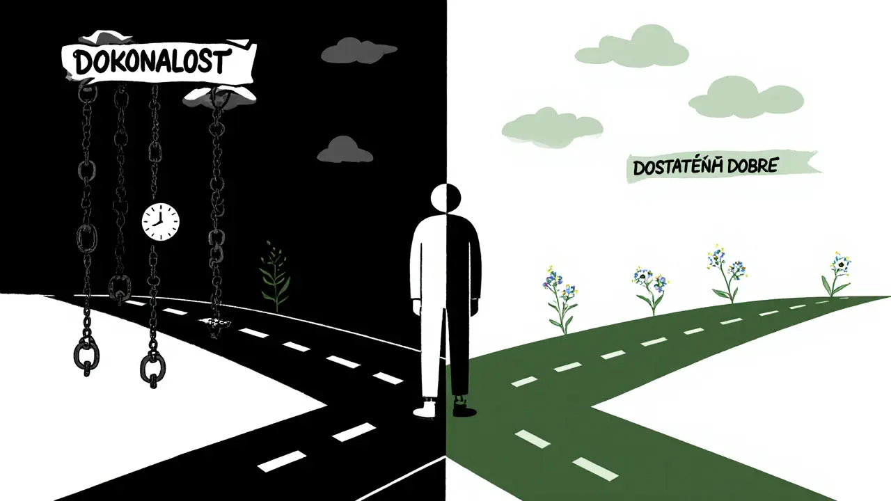 Člověk na rozcestí mezi dokonalostí a dostatečně dobrým