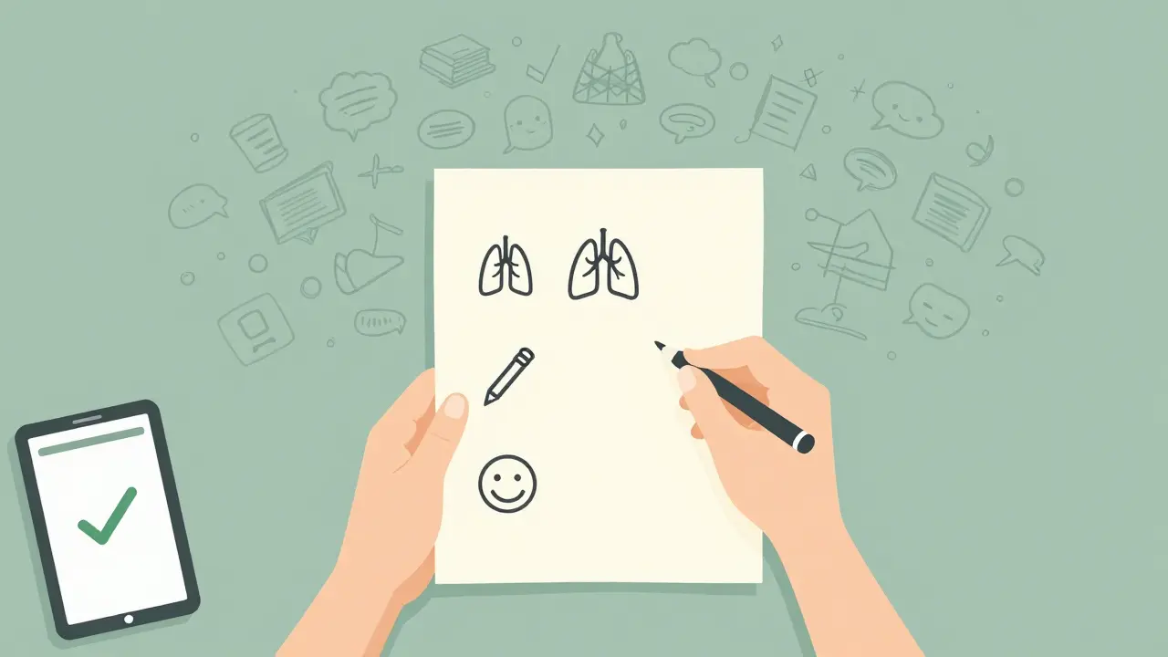 Tři jednoduché kroky terapie jako ikony, které pomáhají překonat negativní myšlenky.