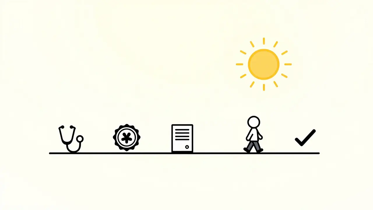 Kroky k získání hrazené terapie od doporučení až po proplacení.