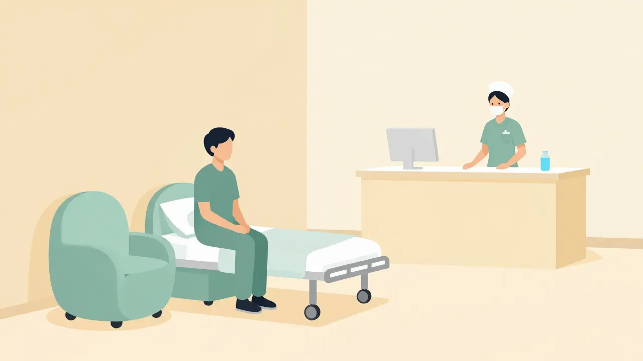 Bezpečné prostředí psychiatrického oddělení pro stabilizaci
