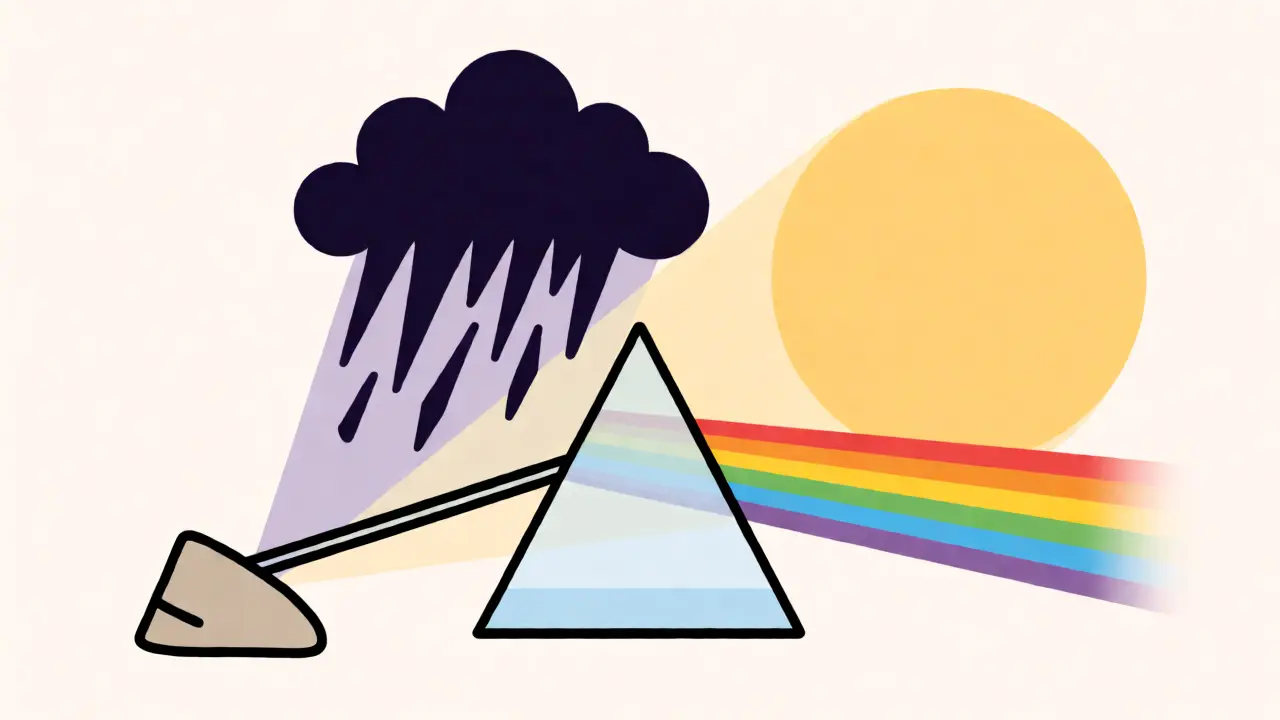Konceptuální ilustrace ABC modelu ukazující, jak přesvědčení mění emoční výsledek.