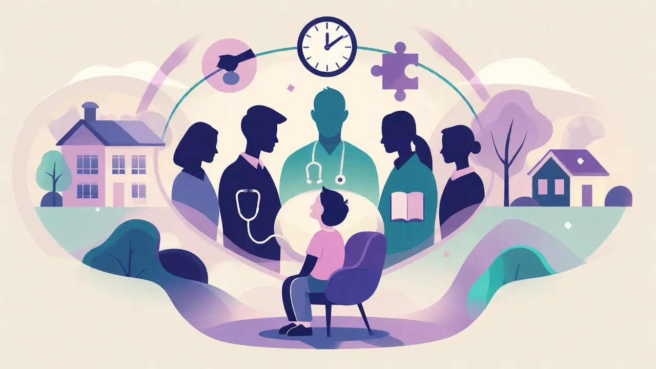 Ilustrace diagnostického procesu PAS v ČR s podporou týmu a zkracováním čekacích lhůt